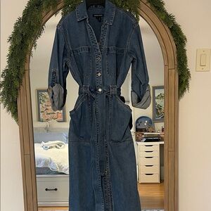 Veronica Beard Denim Belted Dress, size 8